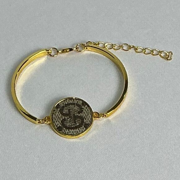 Gucci Monogram Canvas Gold Bracelet - Picture 3 of 6